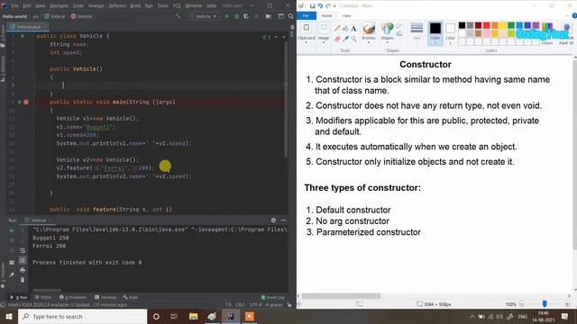 Constructor in java | What is constructor in OOP | Types of Constructor | Use of Constructor