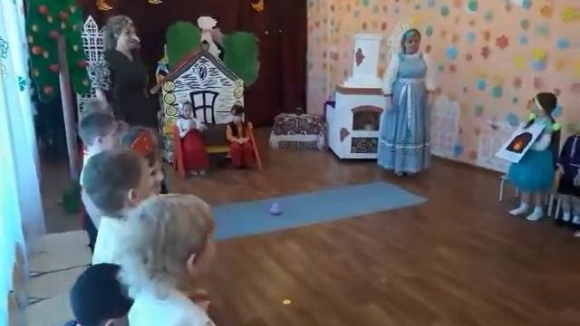 Группа для детей 4-5лет сказка,,Гуси -лебеди,,