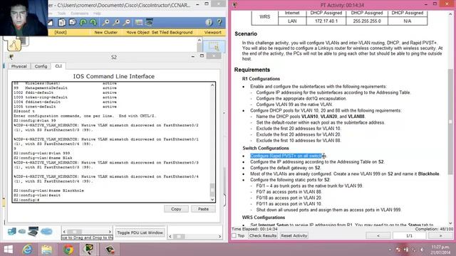 4.5.1.2 Packet Tracer - Skills Integration Challenge
