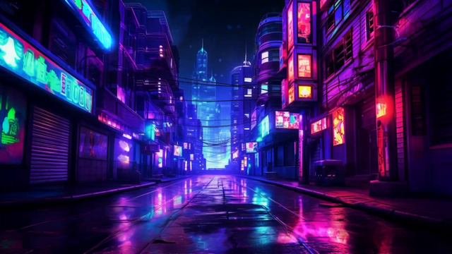 Urban city cyberpunk soundscape mix Sci-fi meditation synthwave dark MusicBladerunner