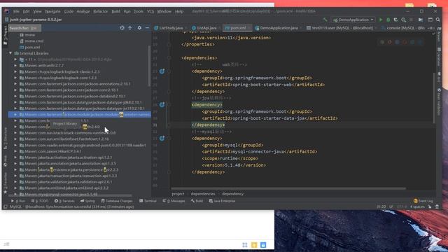 java入门：3~java操作mysql数据库：7~springboot引入jpa来管理数据库