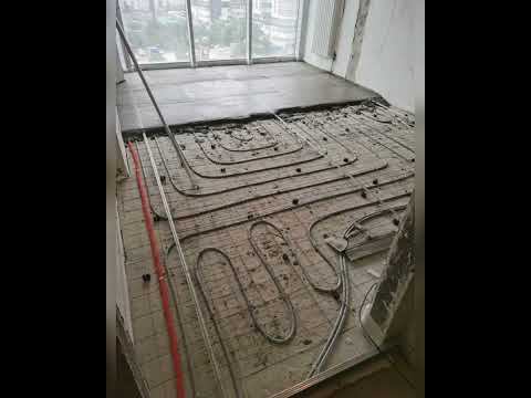 Крутая технология устройства стяжки! ТЁПЛЫЙ ПОЛ! (Floor repair)