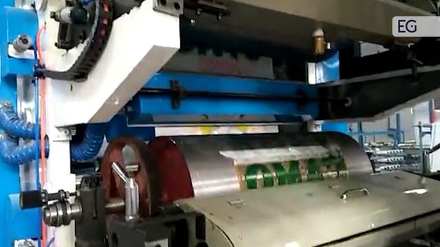 Видео печати шести-цветного флексографического станка на полипропиленовом полотне