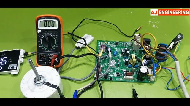 Inverter Ac Pcb board Testing full fan motor Volts checking Urdu Hindi