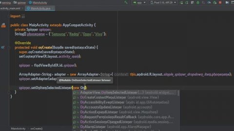 Android Studio Tutorial {Spinner} #24
