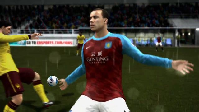 Aston Villa v Arsenal EA Sports FIFA 12 action