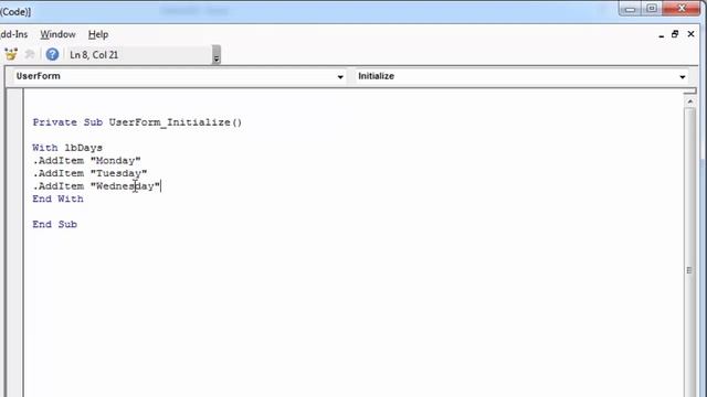 Excel VBA UserForm ListBox Create New Row with AddItem and Specify its Row Number