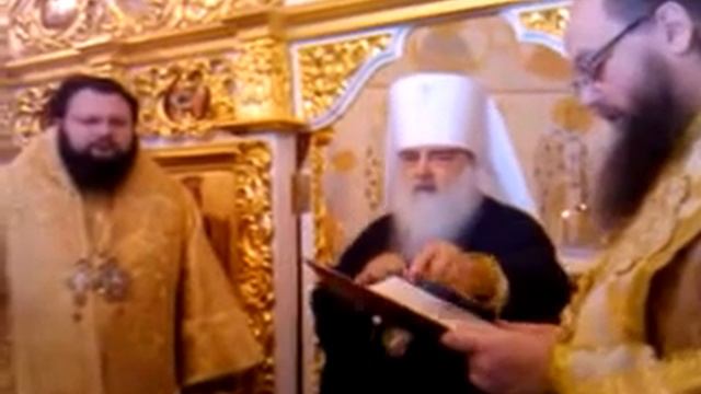 24.10.2014 - Поздравление митрополита Филарета с 49 летием Архиерейской хиротонии  часть 1 .3gp