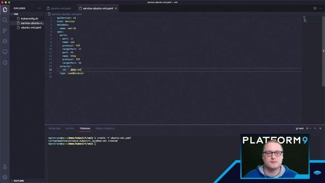 KubeVirt: Running Virtual Machines on Kubernetes using Platform9