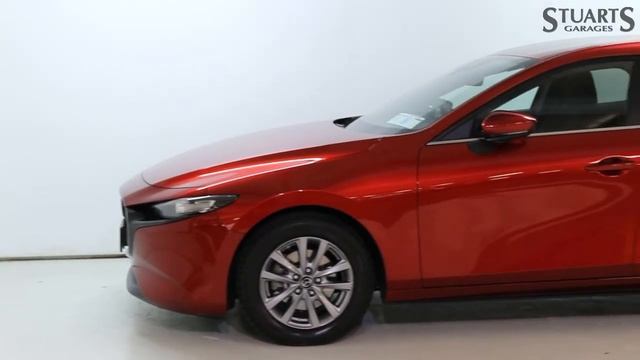 2019 Mazda 3 hatchback red