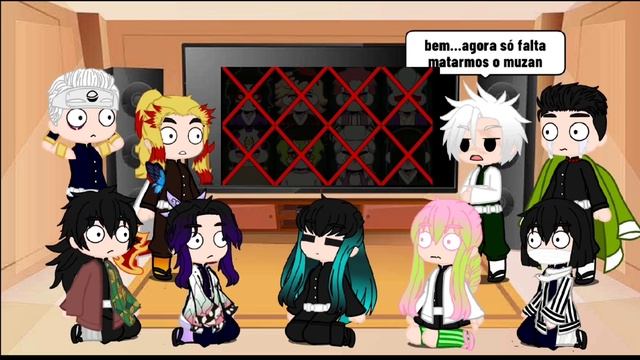 Hashiras react DEMON SLAYER SQUAD GAME ANIMATION ?  MUZAN VS NAKIME
