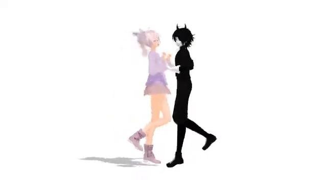 моя оска  Mmd танцует с бенди