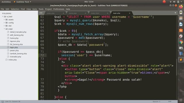 #UKK RPL 2020 PEMULA RESTAURAN Part 7 Login, Logout dan Pembagian Menu