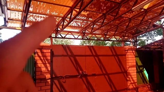 Навес: длинна ската 10м ширина 4,4м