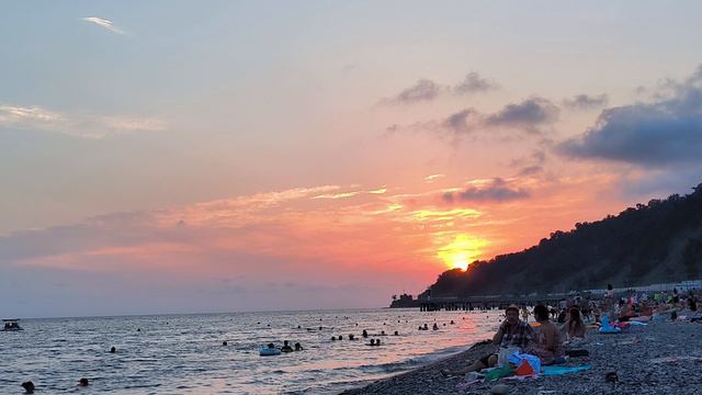 Пляж Дагомыс, закат как всегда прекрасен