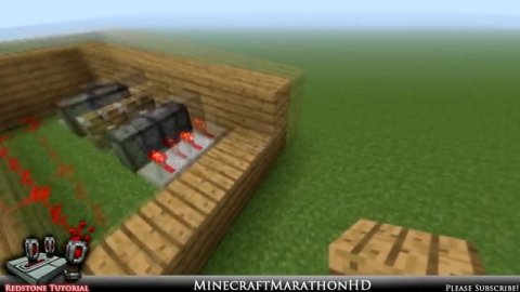 Minecraft - Redstone Tutorial #17 Redstone Trap Door - WAY➚