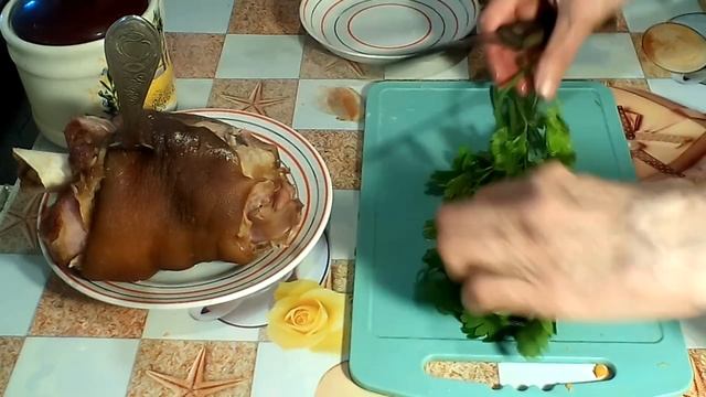 Суп гороховый с копченой рулькой. #суфикс