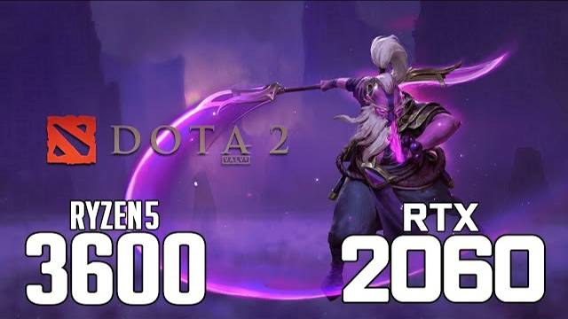 Dota 2 on Ryzen 5 3600 + RTX 2060 1080p, 1440p benchmarks!