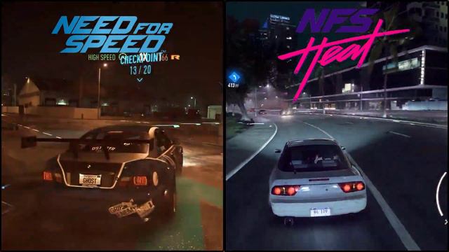 NFS 2015 vs NFS HEAT  Graphics Comparison  СРАВНЕНИЕ ГРАФИКИ