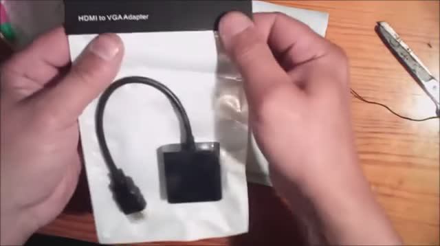 Переходник HDMI на VGA . Распаковка