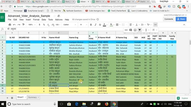 Advanced Voter list In Excel short version | Voter List In Excel | Pdf To Excel Convet Voter List |
