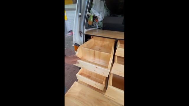Toyota Hiace Custom Made Rear Drawers System