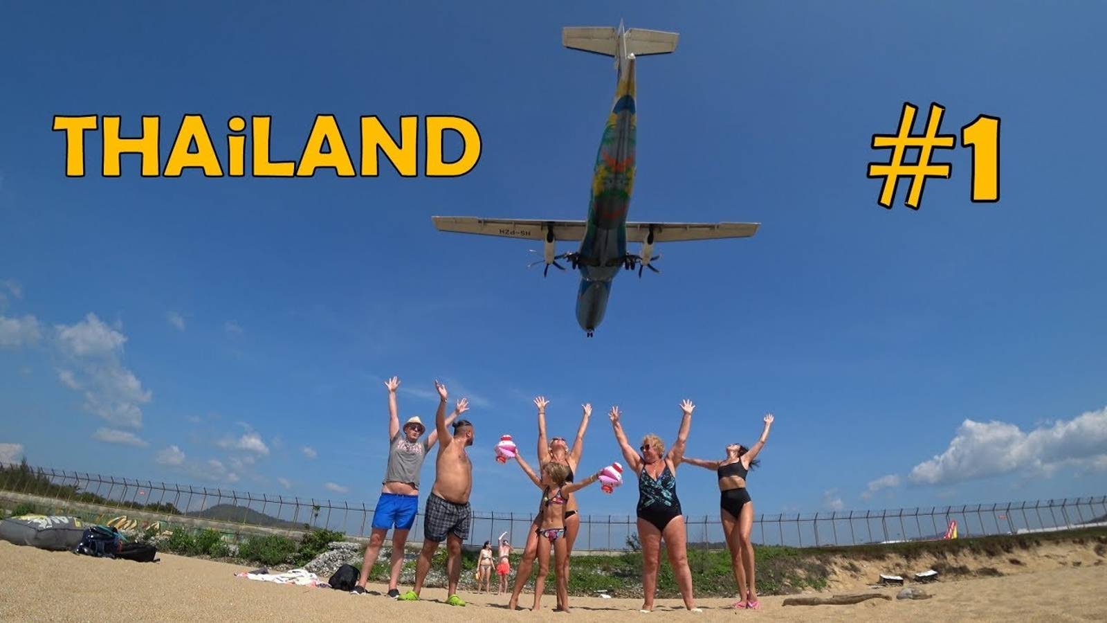#1 Тайланд. Пляж Mai Khao, ловим самолёты. Пляж Nui Bay, только на внедорожниках.