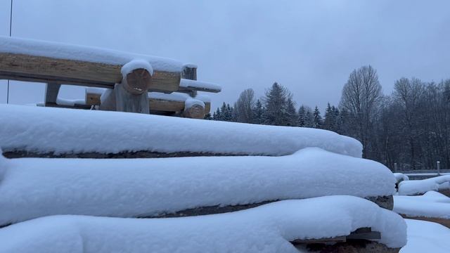 Сруб POST & BEAM 6x8 в процессе | Доставка по всей России | RemesloDom.ru