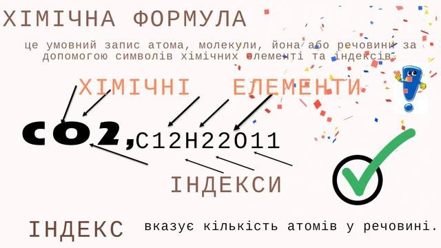 Прості та складні речовини. Хімічна формула. Хімія 7-8 клас