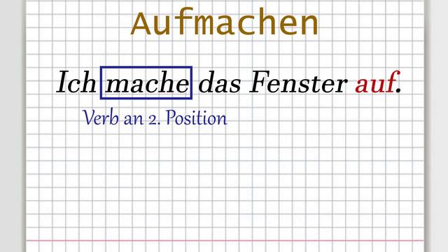 Trennbare Verben (Im Präsens) | Deutsch lernen A2, B1, B2