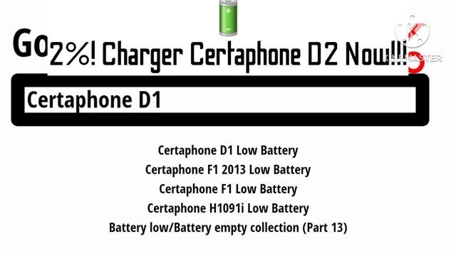 Certaphone D2 Low Battery