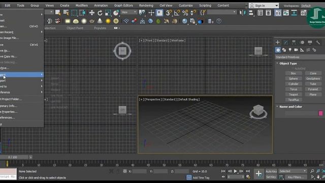How to Import AutoCad file in 3ds Max.