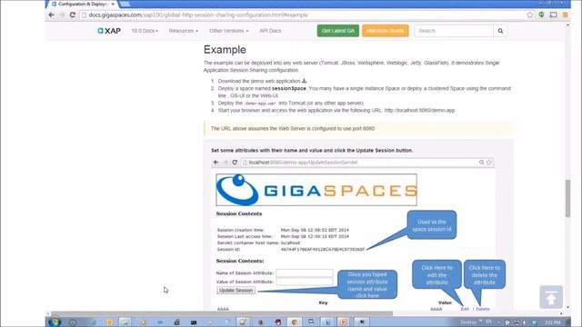 HTTP Session Sharing with GigaSpaces XAP - Demo