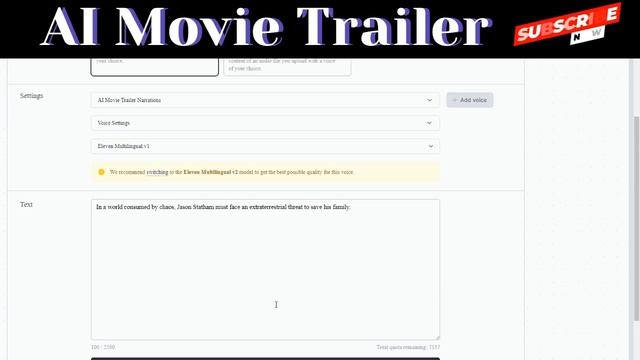 Create A Viral MOVIE Trailer with AI
