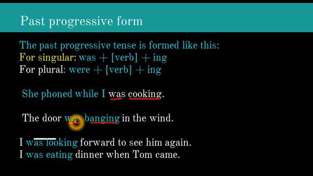 Progressive Forms Of Verbs