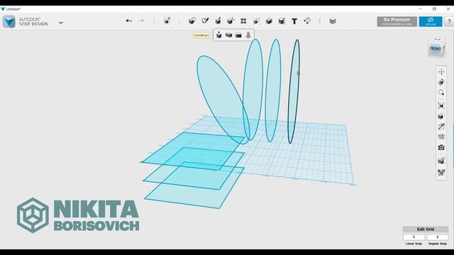 123D Design #8 Loft. Моделируем переходник