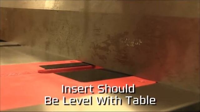 Table Saw Blade Insert Alignment