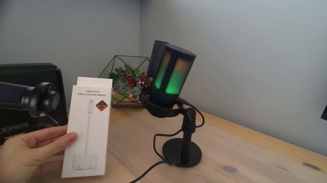 Как подключить конденсаторный  USB-микрофон к Айфону и к любому другому телефону