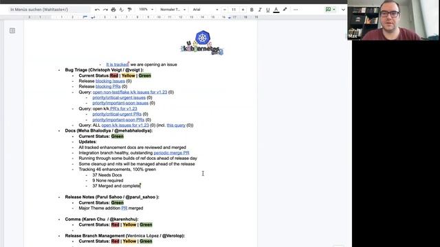 Kubernetes Release Team Bi-Weekly Meeting for 20211203