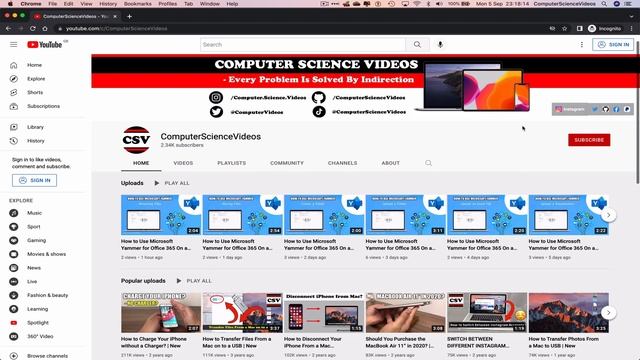 How to USE Microsoft Yammer for Office 365 On a Mac - Tutorial 25 - Add a YouTube Link - Basic | Ne
