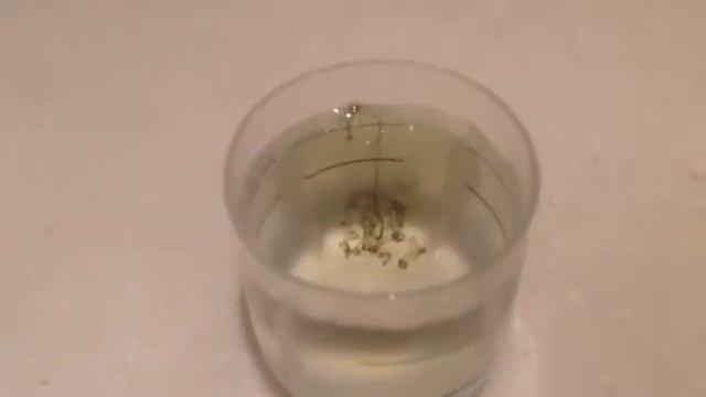 Добавление красителя в воду