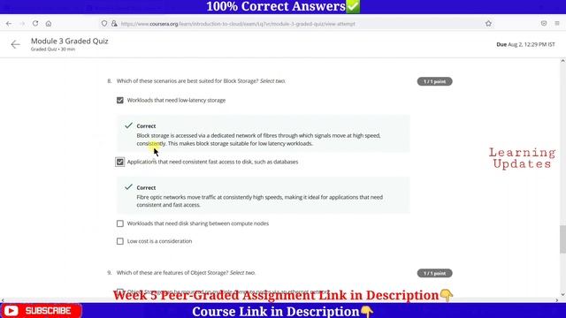 Introduction to Cloud Computing | Coursera | IBM | Week 1 to 5 | Complete Quiz Answers + Assignment