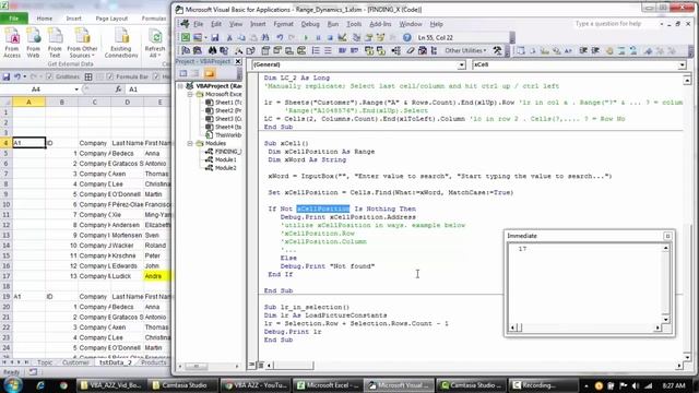 Simple video on how to create dynamic excel range using VBA - 2