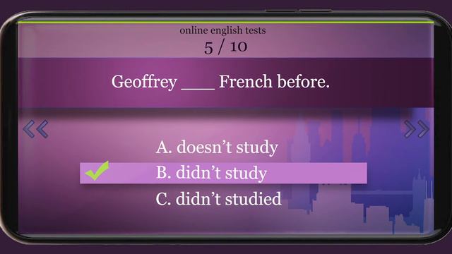 10 Elementary Grammar test Past Simple  Regular verbs