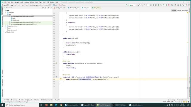 Curso de Android con Java: Vistas personalizadas - Implementación de onTouchListener y onMeasure