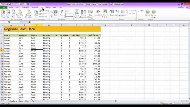 Adding Subtotals to Your Excel Database