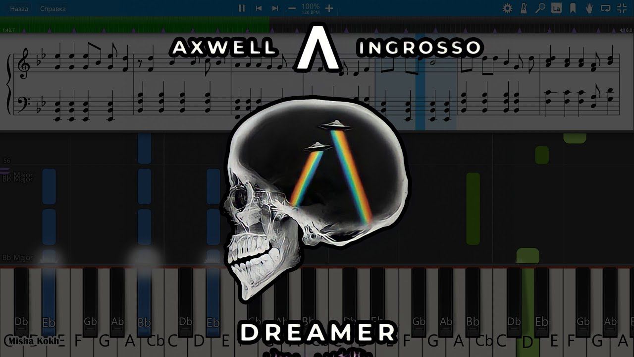 Axwell Λ Ingrosso - Dreamer [Piano Tutorial | Sheets | MIDI] Synthesia