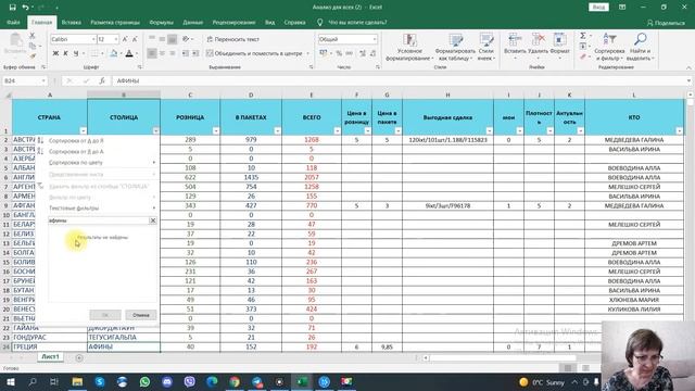 Как работать  с таблицами EXCEL. Элементарные навыки анализа таблиц