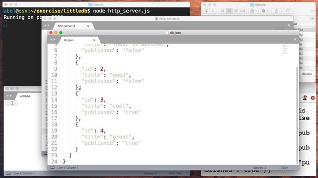 Three Tiers - HTTP Server + Data Store