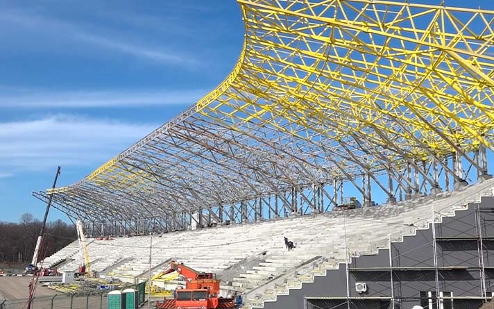 Реконструкция стадиона "Спартак" почти завершена